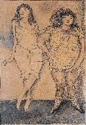 Jules Pascin Two lady oil painting on canvas